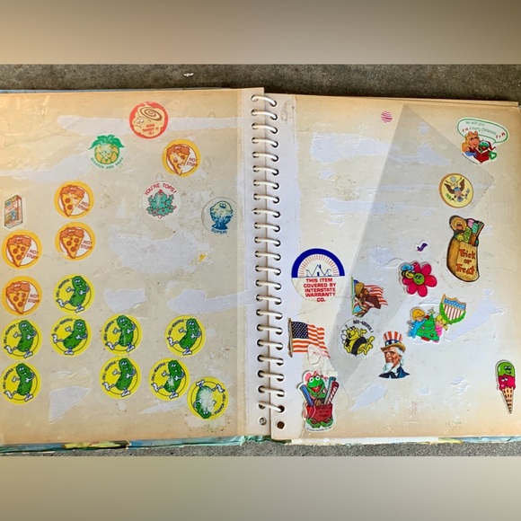 c. 1981 Vtg Spiral Bound Sticker Collection Album - Picture 5 of 16